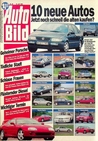 Deckblatt Auto Bild (28/1993)